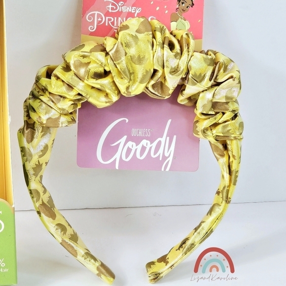 New! Disney Princess Tiana Wet Brush Goody Tiara Crown Headband Detangler Set - Picture 8 of 10